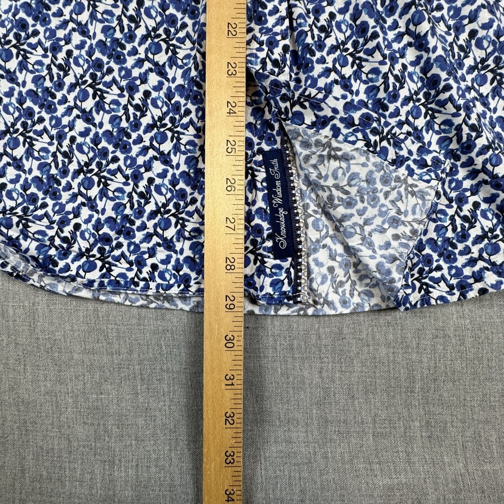 Robert Graham Shirt Mens 2XL Blue White Floral Tailored Fit Modern Americana - Picture 10 of 10